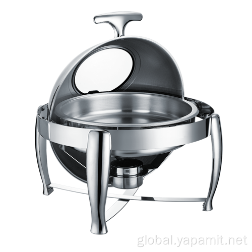 Round Roll Top Chafing Dish Stainless Steel Round Roll Chafing Dish Supplier